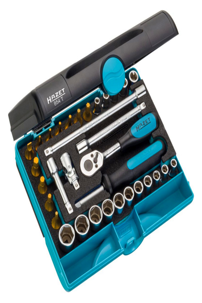 HAZET 854T 1/4in Socket Set Metric/Imperial 33-Head