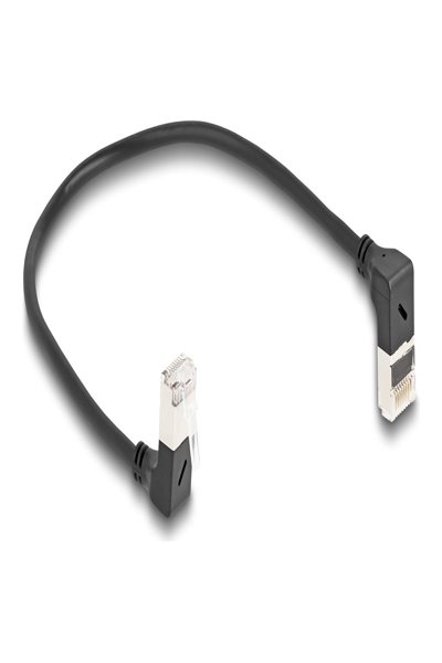 Câble patch Delock - RJ-45 (M) coudé vers le haut vers RJ-45 (M) coudé vers le bas
