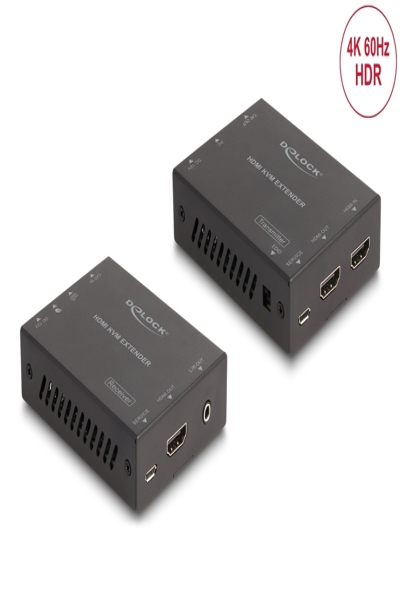 Delock HDMI KVM Extender SetÃƒÂ¼ber Cat.6 Kabel 4K 60 Hz 70 m - 65957