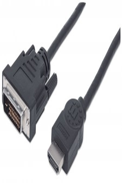 Câble HDMI vers DVI-D double liaison Manhattan 2 m
