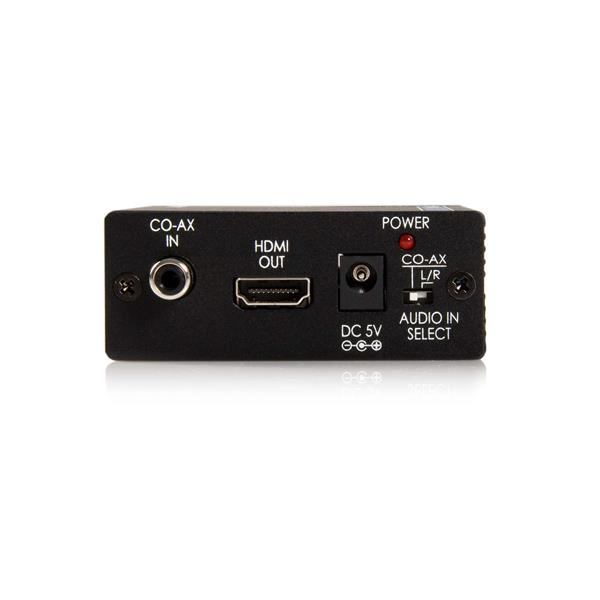 StarTech Component YPbPr and YCbCr to HDMI Video Converter with Audio - Video Converter - Component Video - HDMI - Black - CPNTA2HDMI