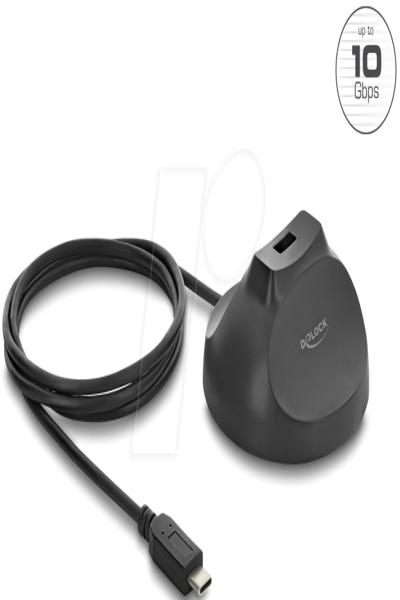 Delock Magnetic stand USB Type-A socket to Type-C plug 10 Gbps docking cable 1 - Cable - Digital - 64365