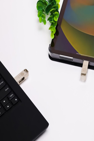 HP 64GB X206C OTG TYPE-C METAL FLASH DRIVE