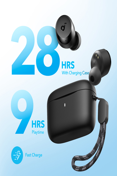 Casque sans fil Anker A25i, noir