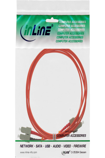 InLine Fiber Optical Duplex Cable SC/SC 50/125µm OM2 10m - 83510