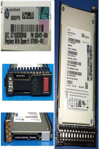 Disque SSD HPE SPS-DRV 960 Go 6G : SFF SATA RI-1 SC (872055-001)