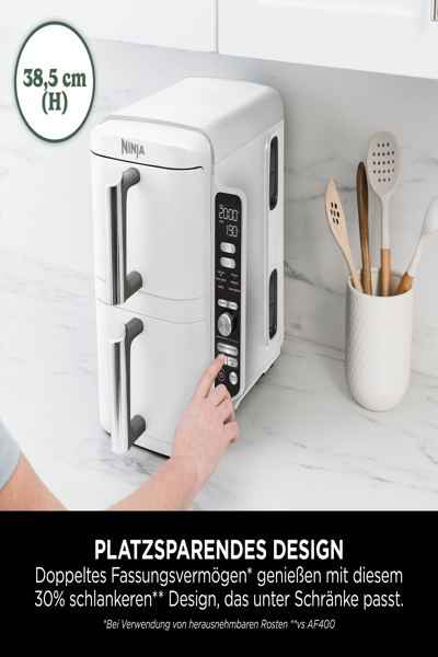 SharkNinja Ninja DoubleStack SL400EUWH - Hot air fryer - SL400EUWH