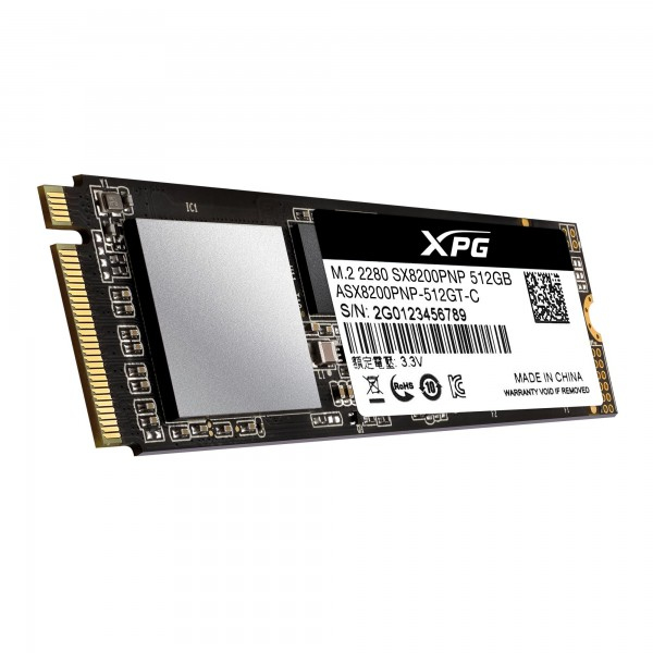 ADATA XPG SX8200 Pro 512GB M.2 PCIe 3.0 x4 NVMe SSD - ASX8200PNP-512GT-C