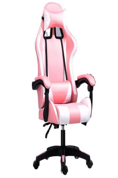 Chaise gaming Extralink G-525 rose et blanche