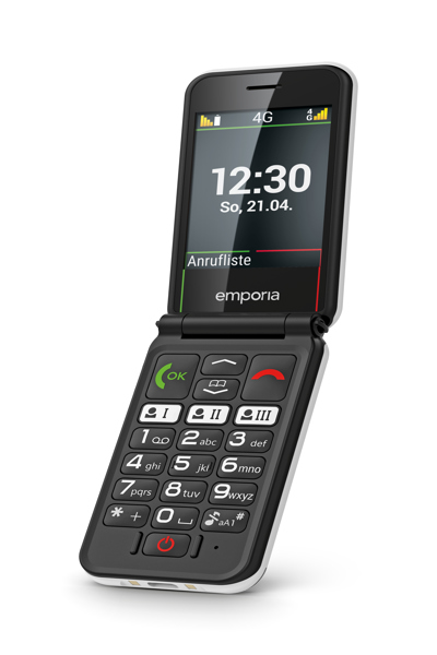 Emporia SIMPLICITY glam 4G - white - Cellphone - 7.1 cm - V227-4G_001