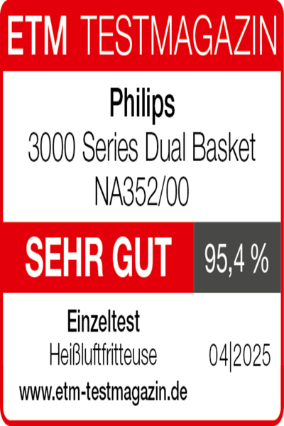 Philips 3000 series Dual Basket Airfryer - NA352/00