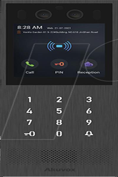 Interphone Akuvox X912S, grand écran tactile, lecteur de carte