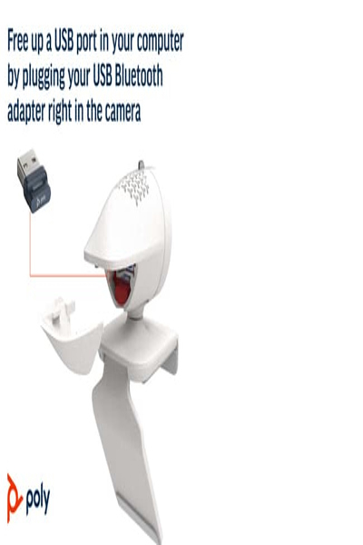 Poly Studio P5 USB-A Webcam TAA, 4 MP, 1920 x 1080 pixels, Full HD, 30 fps, 4x, USB - 76U43AA