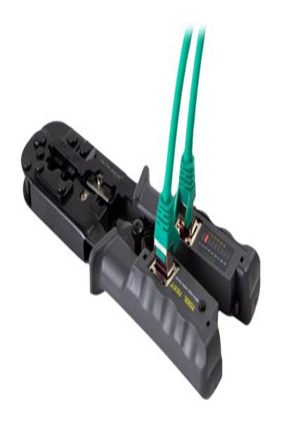 Delock Krympkabel verktyg - med integrerad kabeltestare - 90510