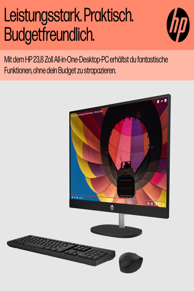 HP 24-cr0110ng All-in-One PC: Ryzen 3 7320U, 4.1 GHz - A3HE5EA