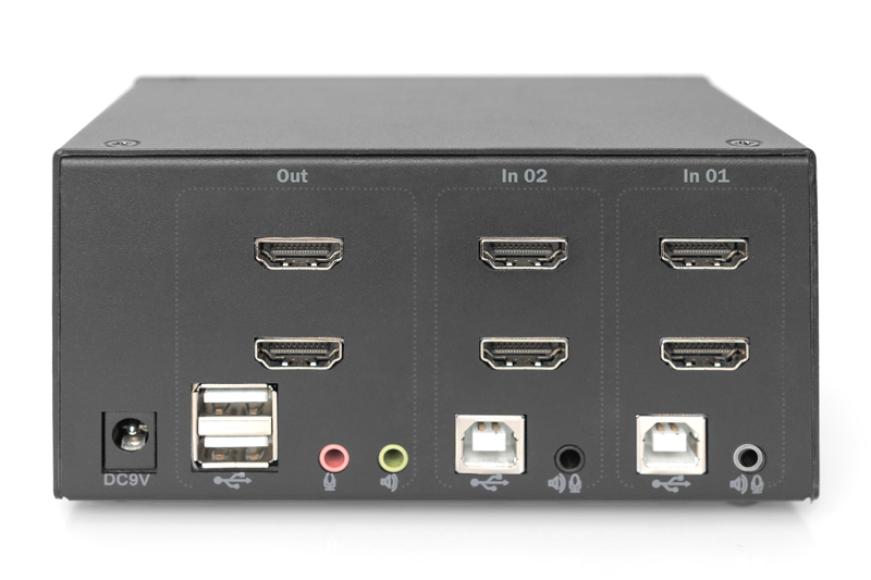 DIGITUS Dual HDMI KVM 4K 2-portar - DS-12860