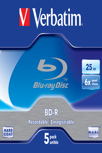 Verbatim 5 x BD-R - 25 GB 6x - 43715