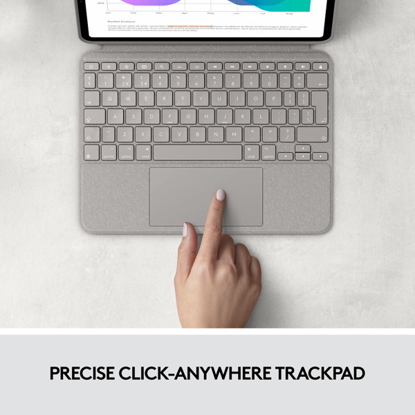 Logitech Combo Touch - Tangentbord och folio case - 920-010256