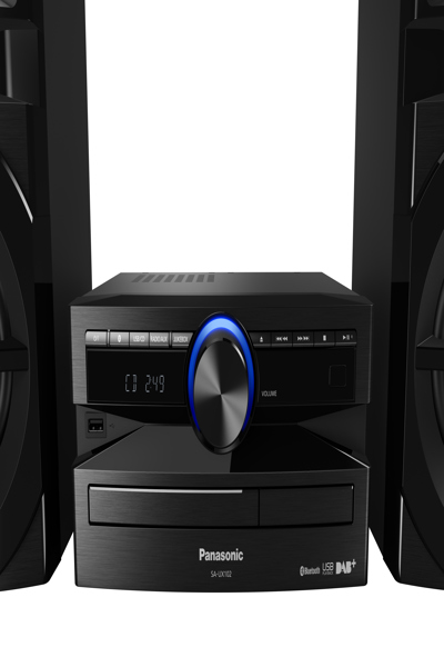 Panasonic SC-UX102, Black, 300 W, 2-way, 13 cm, 5 cm, DAB+, FM - SC-UX102E-K