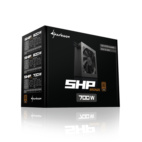Sharkoon SHP Bronze 600W - Power supply (internal) - 4044951028962