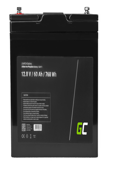 Green Cell CAV11, Lithium Iron Phosphate (LiFePO4), 60 Ah, 12.8 V - CAV11