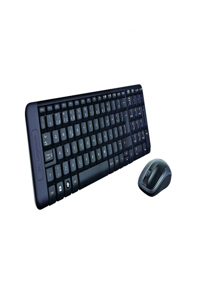 Logitech Wireless Combo MK220 - Full-size (100%) - Wireless - USB - Black - Mouse included - 920-003159