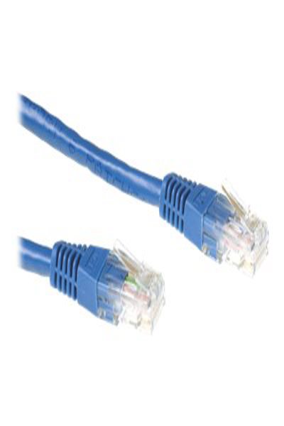 ACT Blue 0.5 meter U/UTP CAT6A patch cable with RJ45 connectors - 0.5 m - Cat6a - U/UTP (UTP) - RJ-45 - RJ-45 - Blue