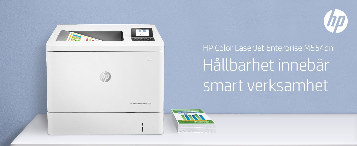 HP Color LaserJet Enterprise M554dn Printer - 7ZU81A