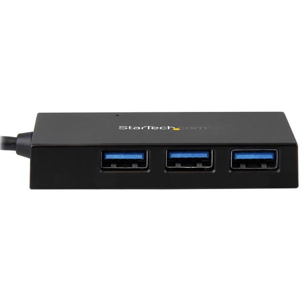 StarTech 4-port USB 3.1 Gen 1 hub - USB-C to 1x USB-C and 3x USB-A - Hub - 4 x SuperSpeed USB3.0 - Desktop - for Apple MacBook (HB30C3A1CFB) - HB30C3A1CFB