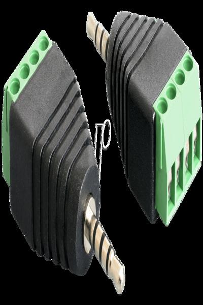 Delock Audio adapter - 4 pin terminal block male to stereo micro jack male - 65454