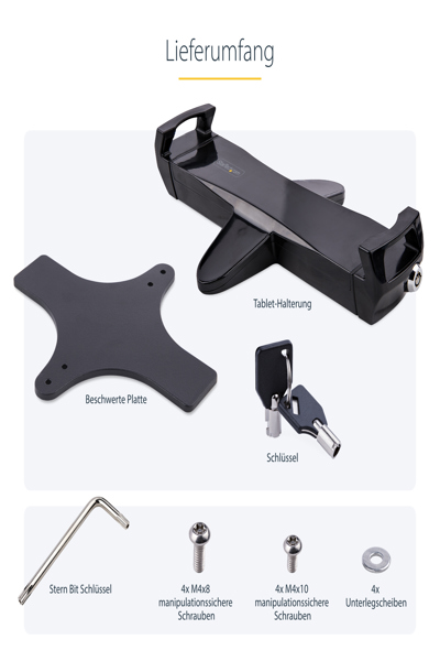 StarTech.com VESA Mount Adapter for Tablets 7.9-12.5 inch - TABLET-VESA-ADAPTER
