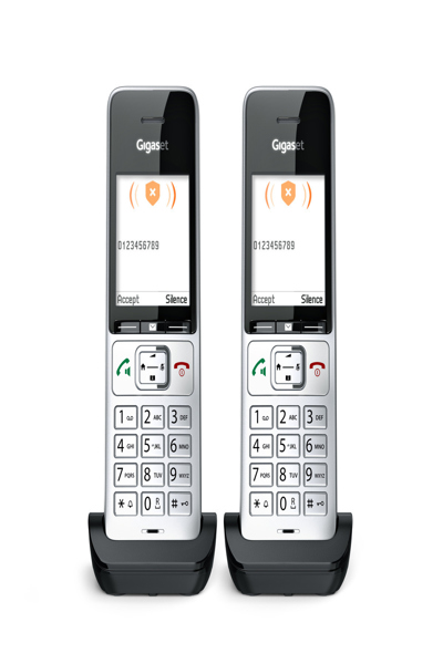 Gigaset COMFORT 500HX Duo Silver-Black Handset/Charger - L36852-H3061-R101