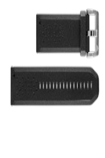 Bracelet de montre connectée Garmin 010-12419-04 en silicone noir