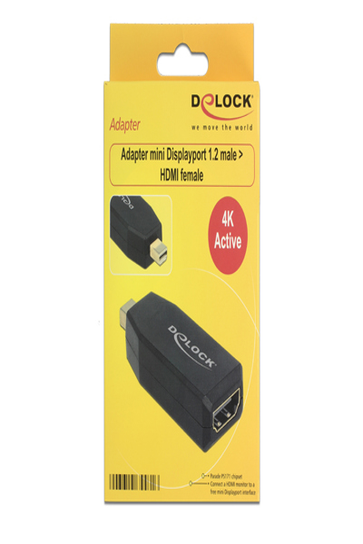 Delock Adapter - Mini DisplayPort hane till HDMI hona - 65581