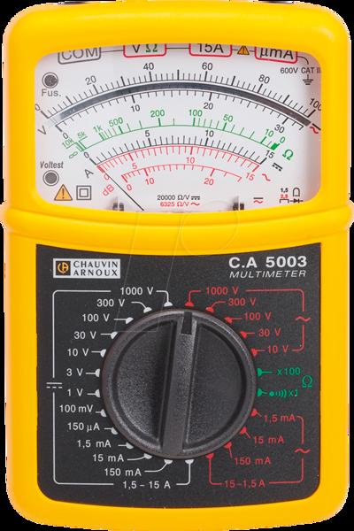 Chauvin Arnoux C.A 5003 Hand-Multimeter analog CAT III 600 V