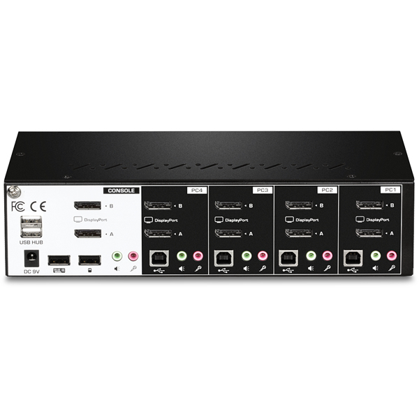 TRENDnet TK 440DP - KVM/Audio/USB Switch - TK-440DP