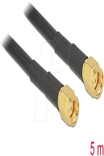 Delock Antennkabel - RP-SMA (hane) till RP-SMA (hane) - 88657