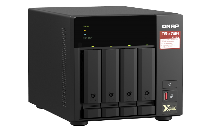 QNAP TS-473A-8G NAS AMD Ryzen Embedded V1500B 8GB - TS-473A-8G