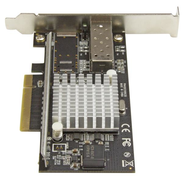StarTech 1-Port 10G Open SFP+ Network Card - PCIe - Intel Chip - MM/SM - Internal - Wired - PCI Express - Fiber - 10000 Mbit/s - Black - PEX10000SFPI