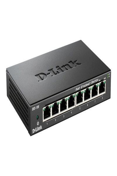 Commutateur D-Link DES-108 ES108 Noir - Commutateur