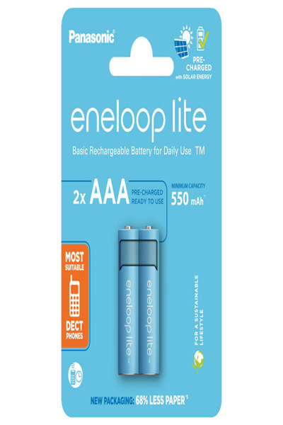 Panasonic Akku eneloop lite Micro AAA - Rechargable Battery - Battery - BK-4LCCE/2CP