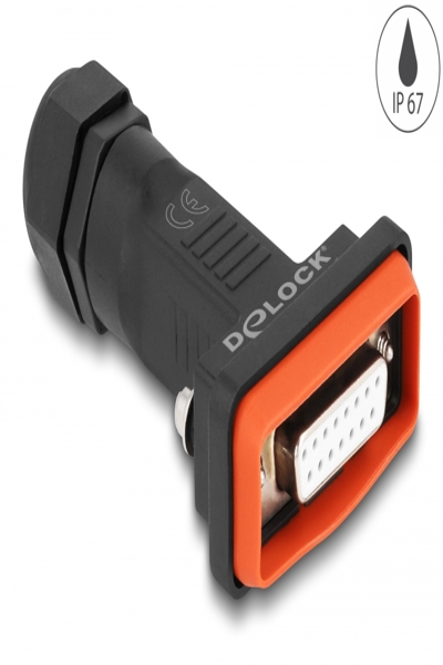 Delock Data connector - 15 pin D-Sub (DB-15) (F) - 87807