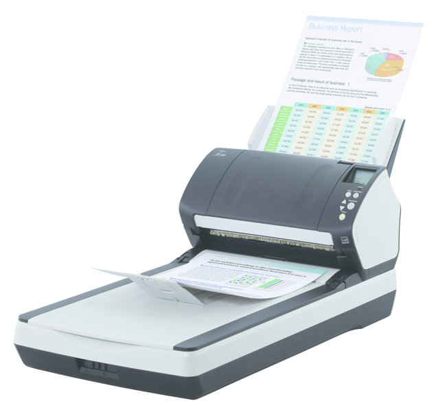 Fujitsu fi-7260 - Dokumentenscanner - Duplex - 216 x 355.6 mm - 600 dpi x 600 dpi - bis zu 60 Seiten/Min. (einfarbig) / bis zu 60 Seiten/Min. (Farbe) - PA03670-B551