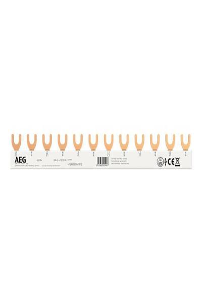 Jeu de barres à peigne AEG 4P 10 mm² 12 broches 4TQA750194R1012