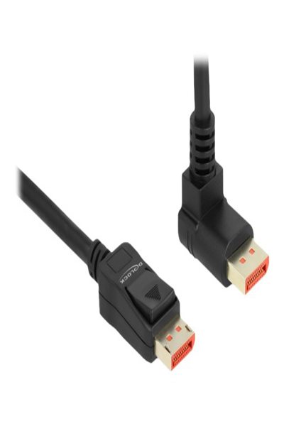 Câble DisplayPort Delock - DisplayPort (M) droit vers DisplayPort (M) coudé vers le haut