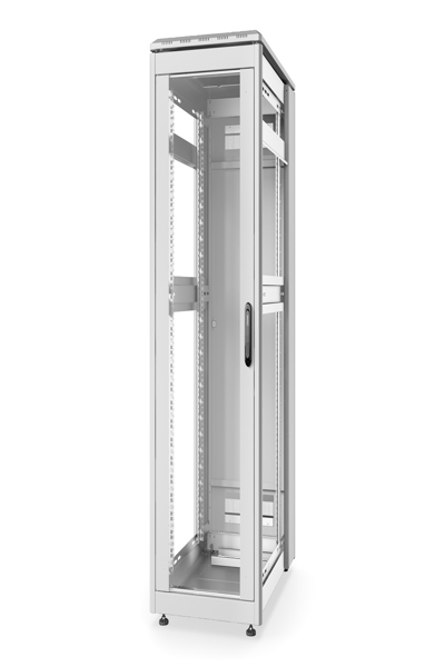 DIGITUS Network Rack Unique Series - 600x1000 mm (WxD) - Freestanding rack - 26U - 800 kg - Key lock - Rack rails - Adjustable feet - DN-31101