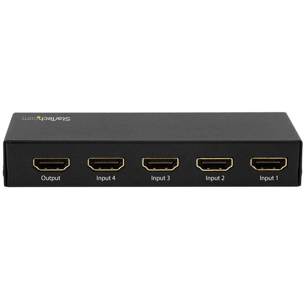 HDMI 2.0 - 4 Port - 4K 60Hz - HDMI Automatic Video Box - Multi Port Hub w/ 1 In 4 Out Functionality (VS421HD20) Video/audios switch HDMI - VS421HD20