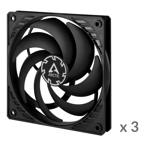 Arctic P12 Slim PWM PST - Computer Fan - 120 mm (Pack of 3) - ACFAN00275A