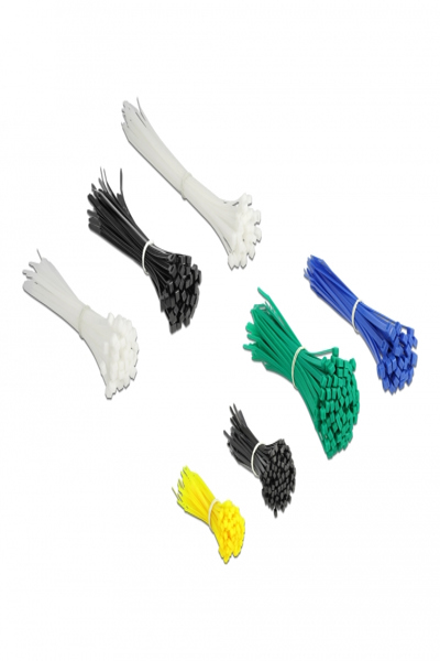 Delock Coffret assortiment de colliers de serrage 600 pièces couleurs assorties