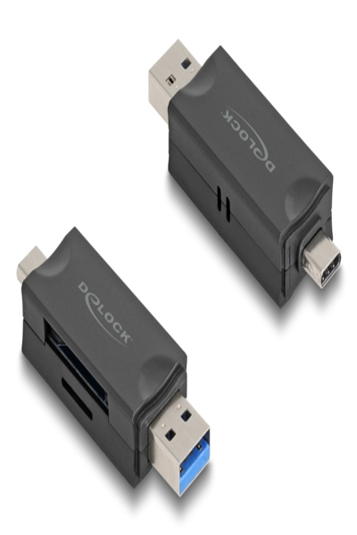 Delock Card USB 5 Gbps Type-C Type-A SD Micro Card-Reader - 91020